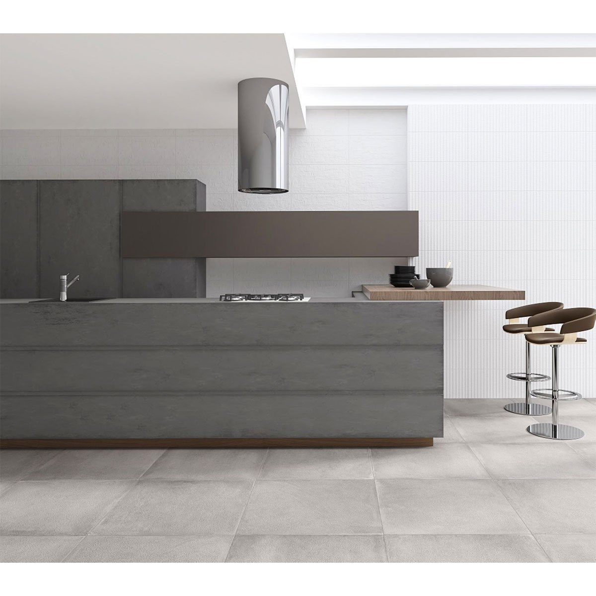 Wandfliese Elbe weiß matt 30x60x0,7 cm Bild 2