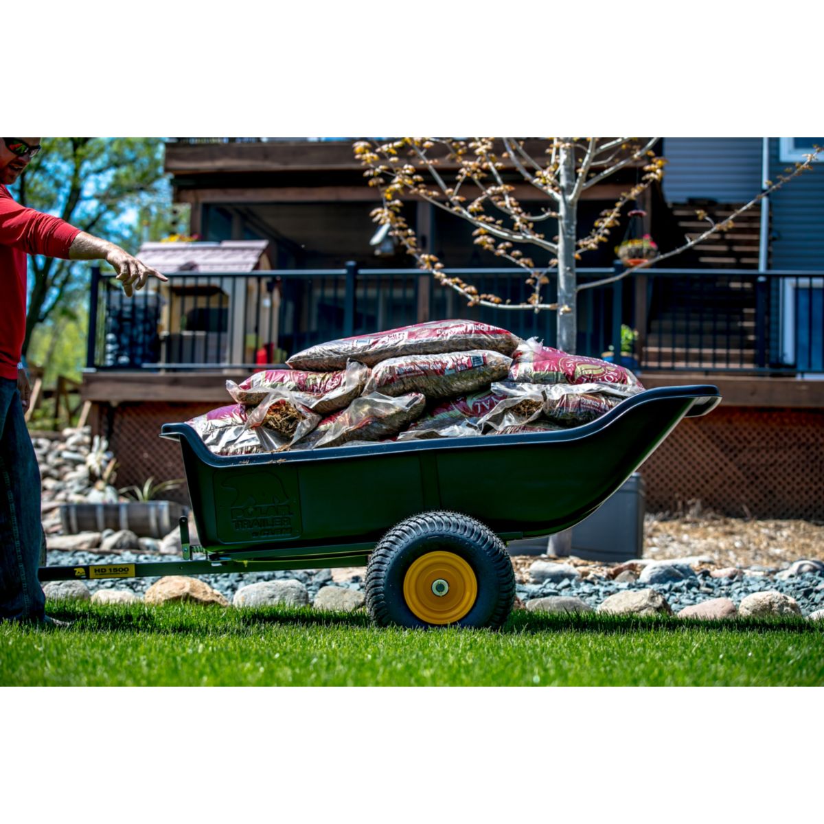 Polar Schubkarre Anhänger 623L 249x137x79cm Bild 2