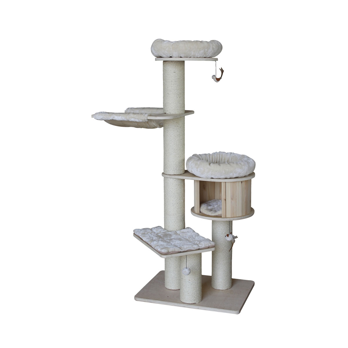 Nobby Kratzbaum Odun 76 x 56 x 176 cm beige