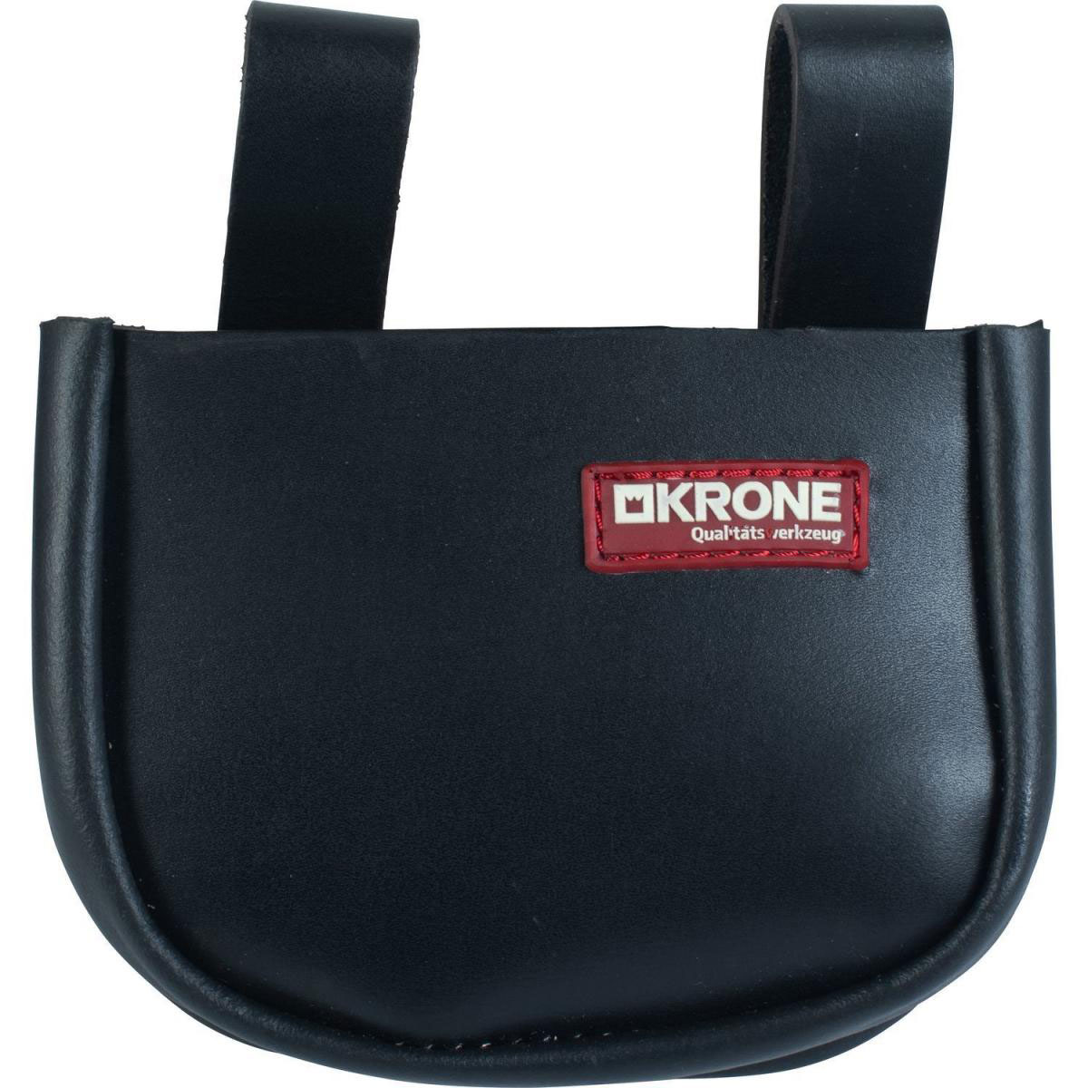 Krone Nageltasche 2 Fächer Leder