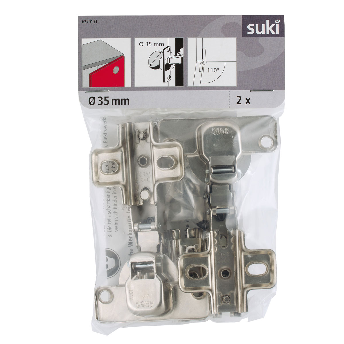 Suki Topfscharnier mit Feder vorliegend 2 Stück Bild 1