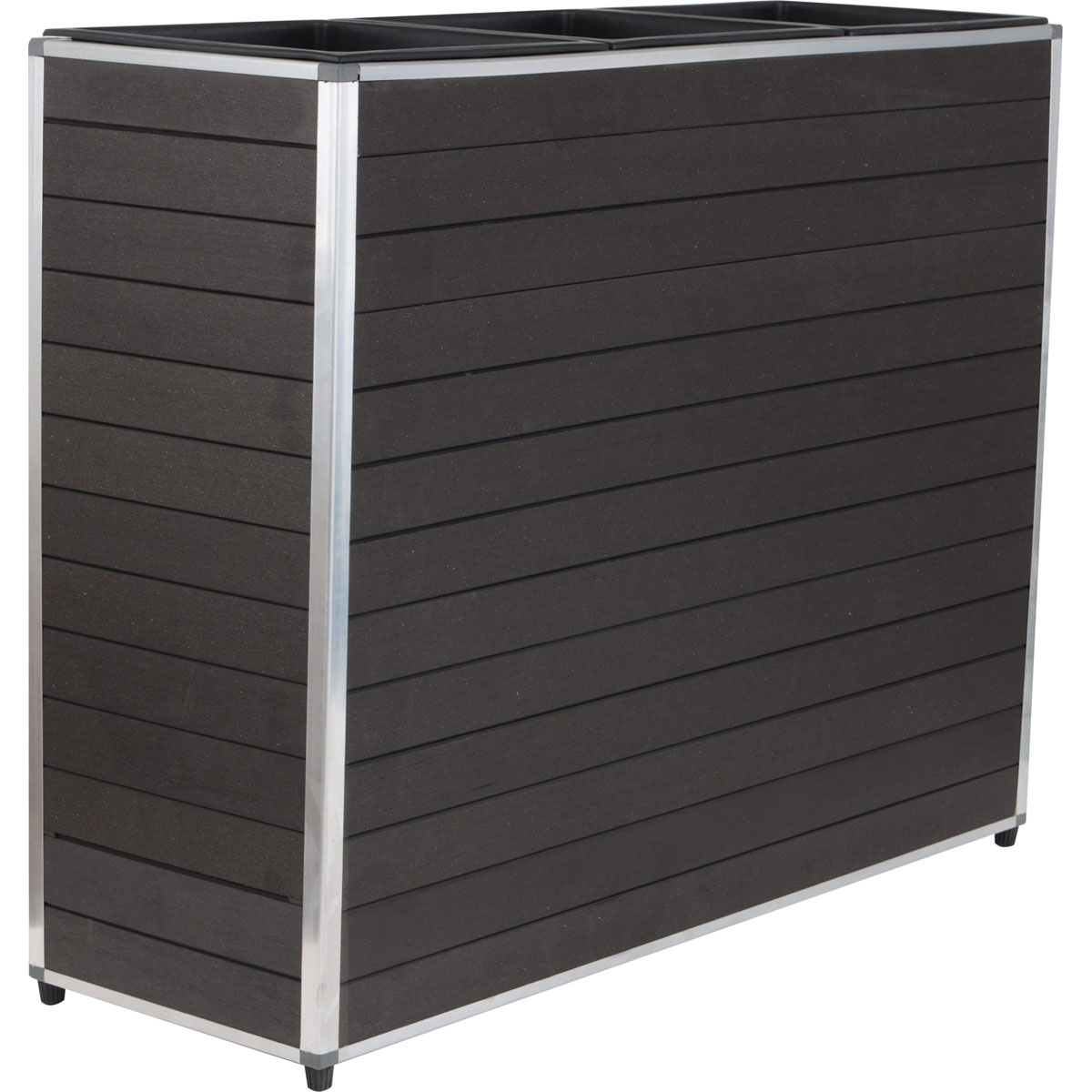 Haveson Raumteiler Berlin 80 x 27 x 56/43 x 45 cm WPC