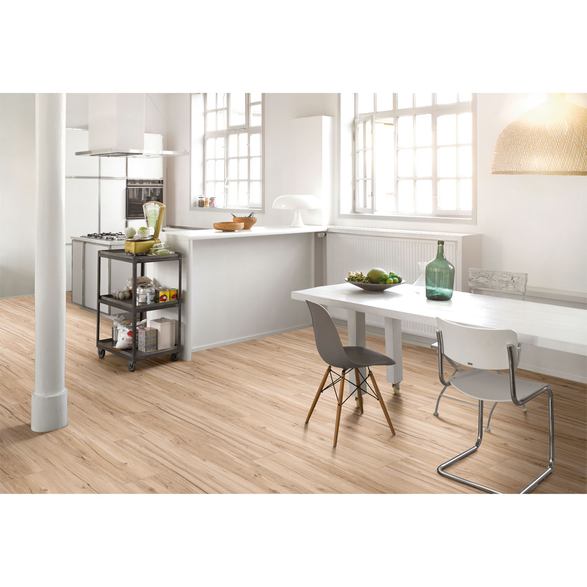 Parador Vinylboden Basic 5.3 Eiche Memory geschliffen gebürstete Struktur 22,5 x 120,9 cm Bild 3