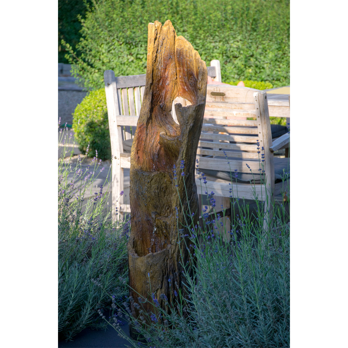 dobar XL Design-Gartenbrunnen 30 x 124,5 x 34 cm braun Bild 6