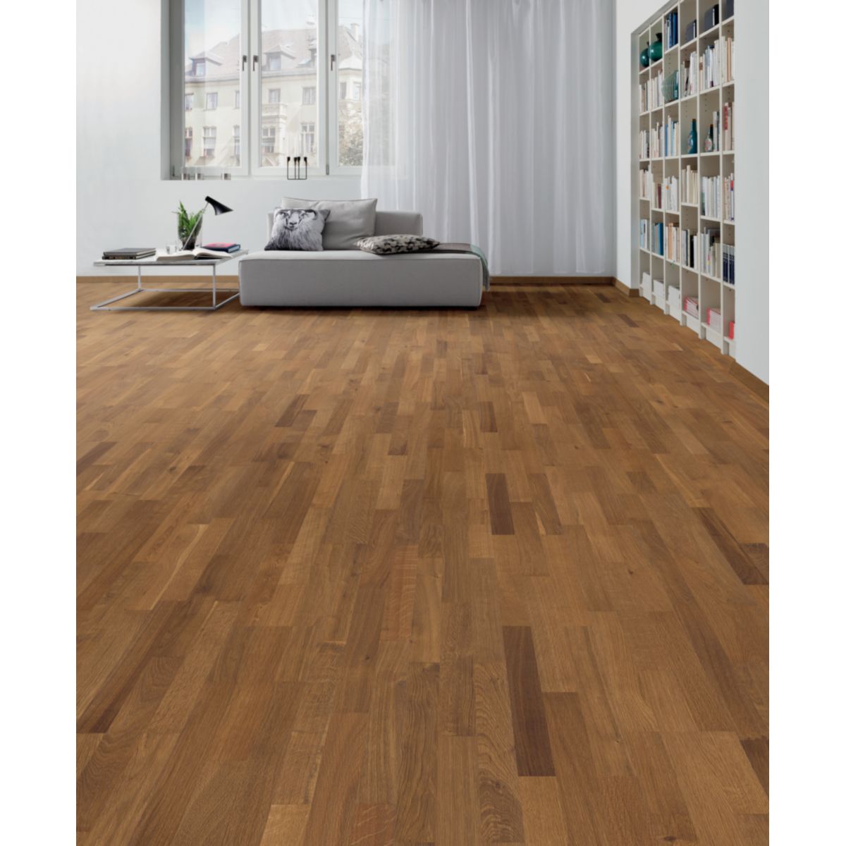 Living by HARO Parkett Schiffsboden 12mm Eiche mocca strukturiert Naturöl