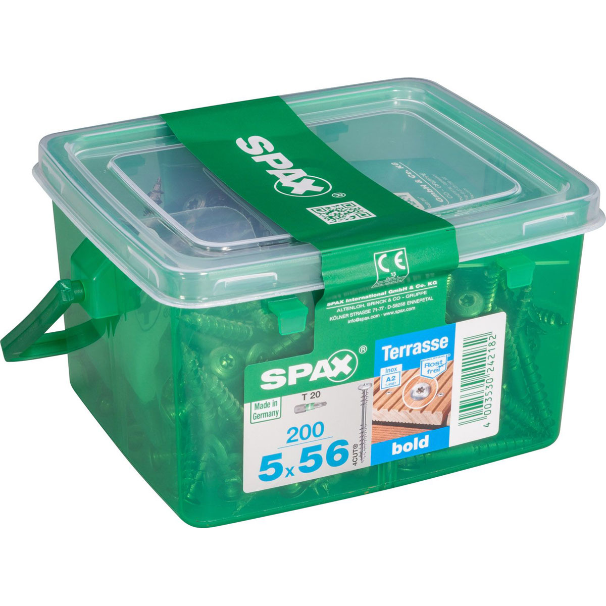 Spax Terrassenschraube Bold Zierkopf 5 x 56 mm 200 Stück