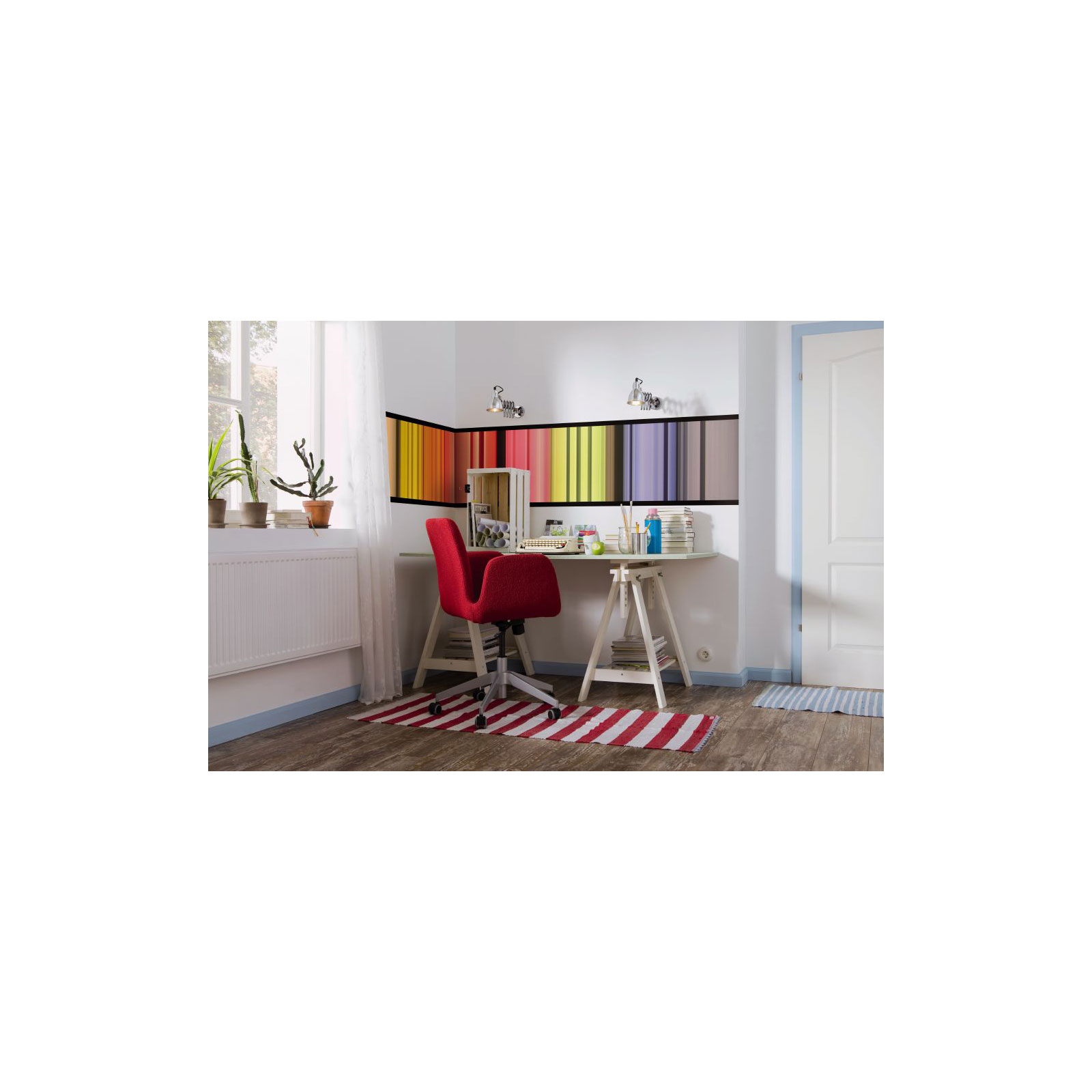 Komar  Vlies Fototapete Stripes 50x270 cm