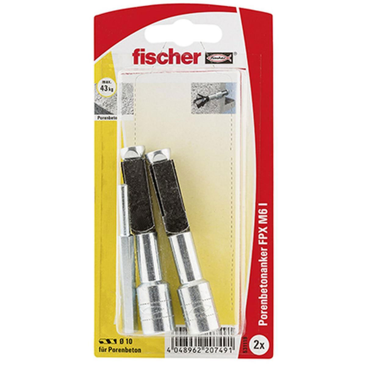 Fischer  Porenbetonanker FPX - I M6 mm 2 Stück Bild 2