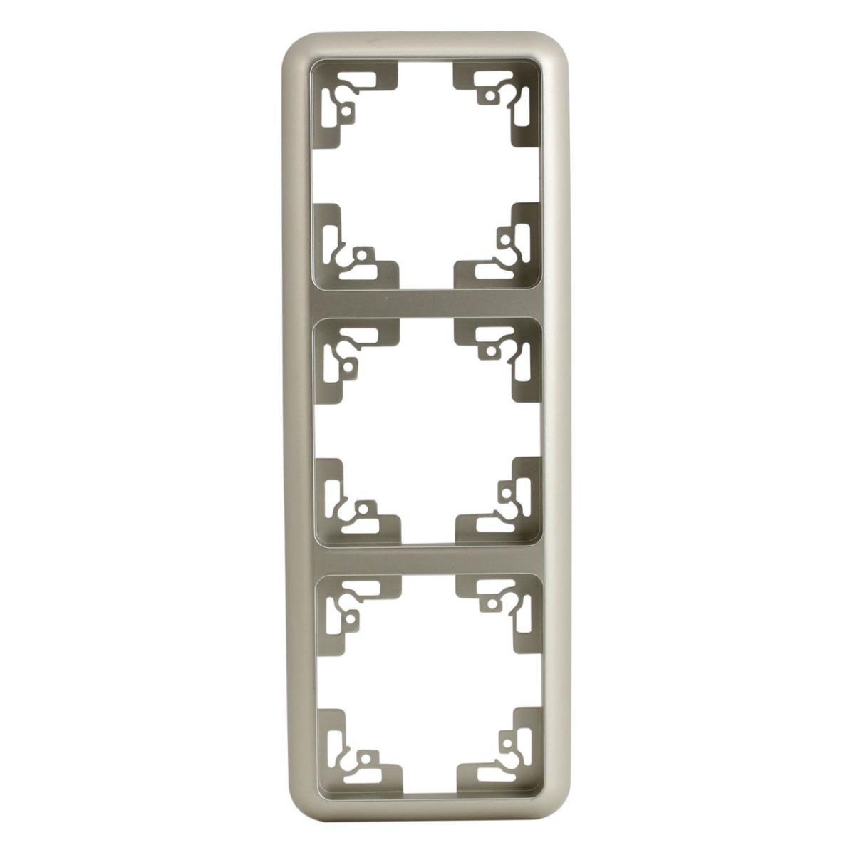 Abdeckrahmen Montreal 3-fach champagner Serie 505