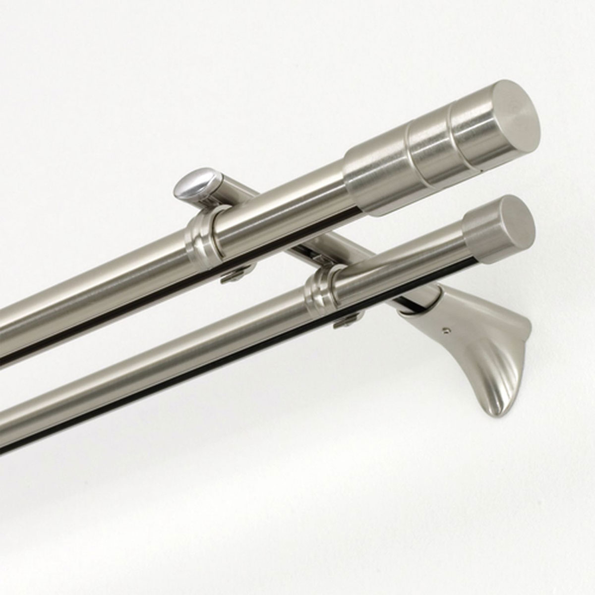 Gardinia Universal Träger 1- und 2-Lauf für Durchmesser 20 mm 15 cm Edelstahl-optik Bild 5