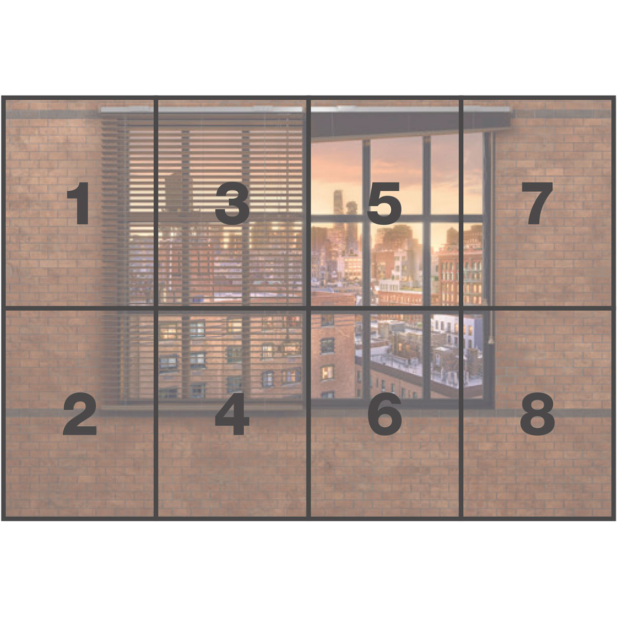 Komar  Papier Fototapete Brooklyn Brick 368x254 cm Bild 3