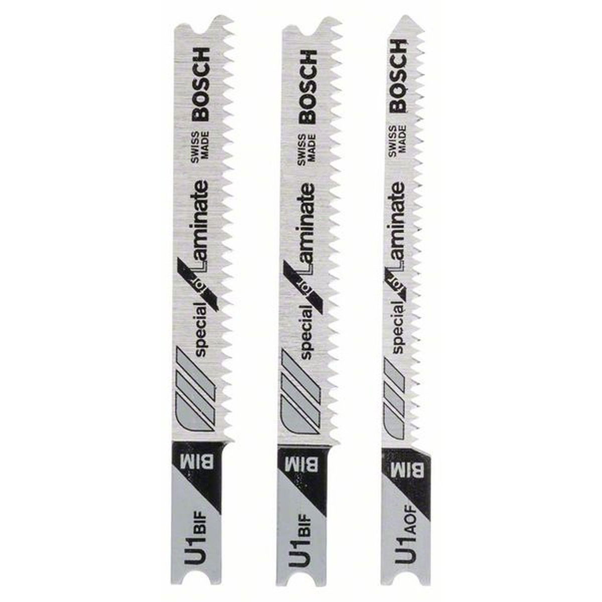 Bosch  Stichsägeblatt-Set für Laminat 3 Stück U-schaft