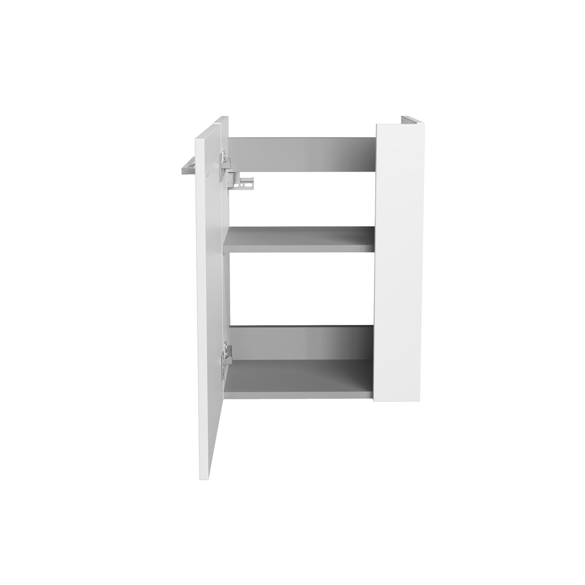 Fackelmann  Gäste-WC Waschtischunterschrank links SBC 440 x 600 x 243 mm Weiß Bild 2