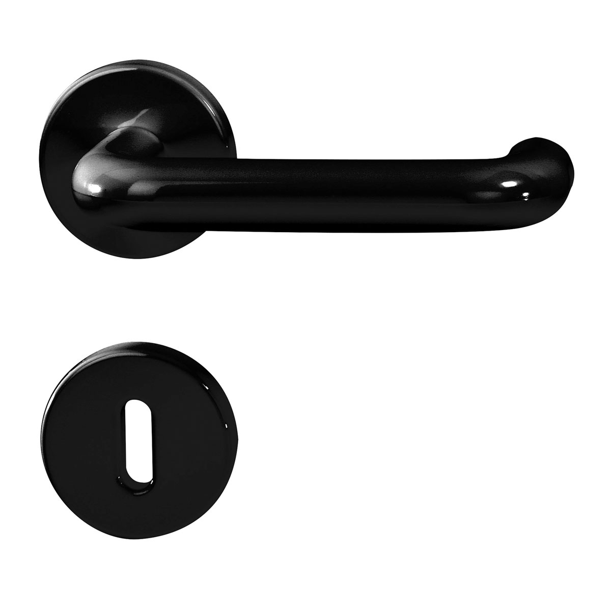 Alpertec Rosettengarnitur Paula-R schwarz BB/PZ