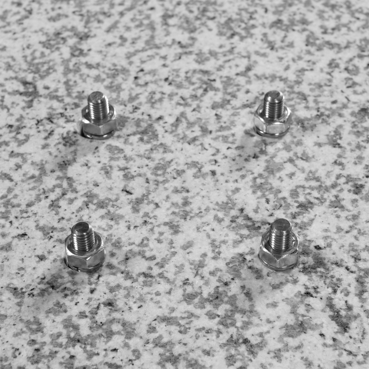 Doppler Granit Grundplatte 140 kg 80 x 80 x 8/14 cm mit 4 Rollen grau Bild 8