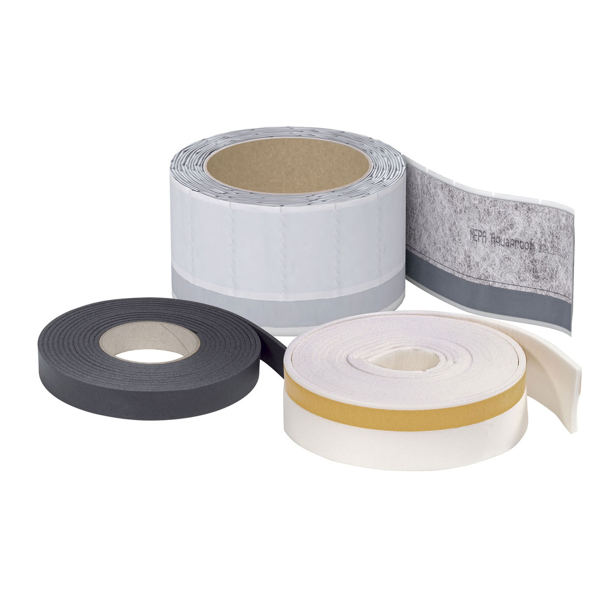 QUICK72 Wannenabdichtband für Duschwannen, 3,8 m inkl. Schalldämmstreifen, Fliesentrennstreifen, Nahtroller, Reinigungstücher