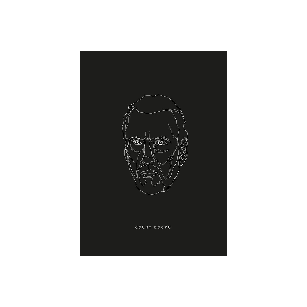 Komar  Wandbild Star Wars Lines Dark Side Dooku 30x40 cm Bild 2