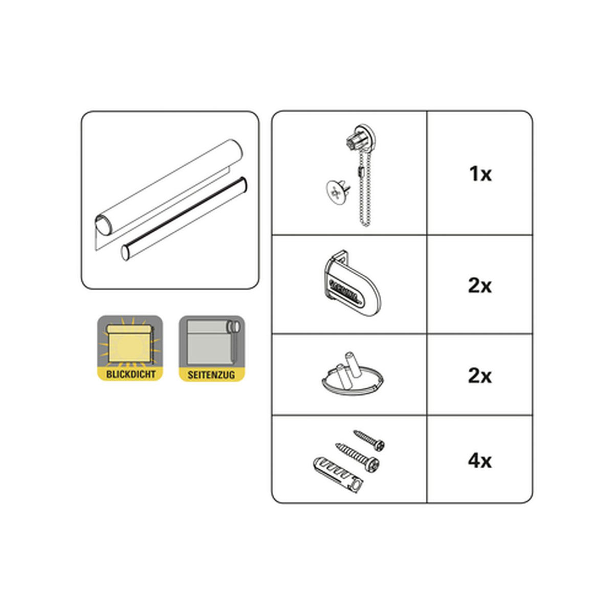 Gardinia Seitenzugrollo 82 x 230 cm Silvalin natur Bild 7