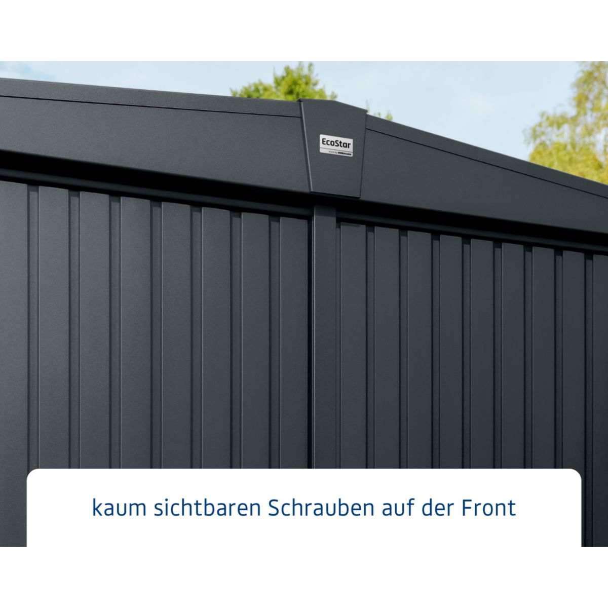 EcoStar  Gerätehaus Trend-STyp 1RAL7016 1 flg Bild 5