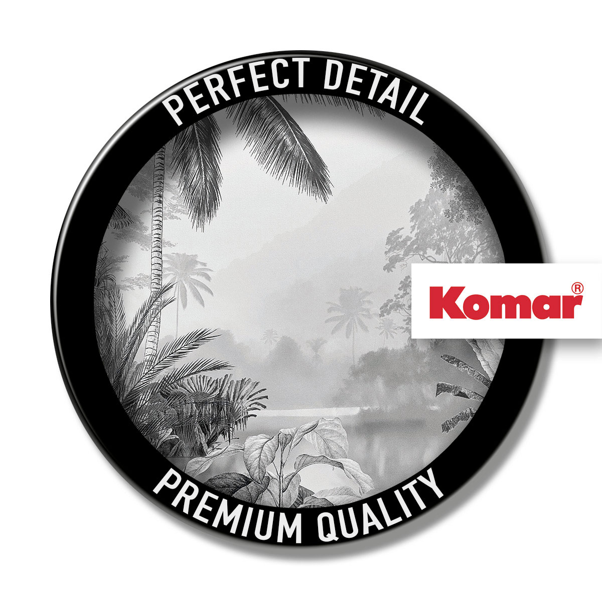 Komar  Vlies Fototapete Lac Tropical Black & White 200x270 cm Bild 10