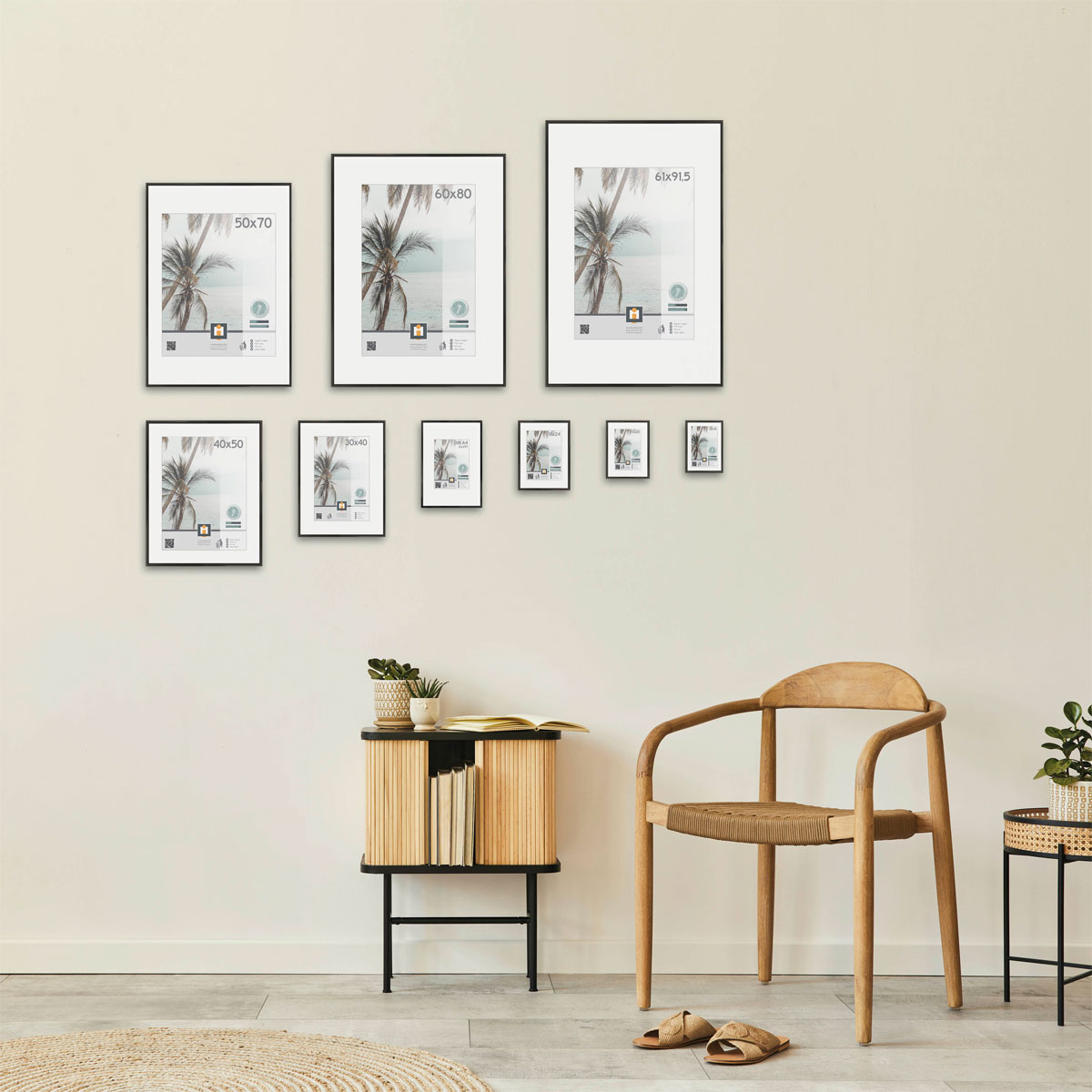 Bilderrahmen Kyoto 40x50 cm schwarz Bild 2