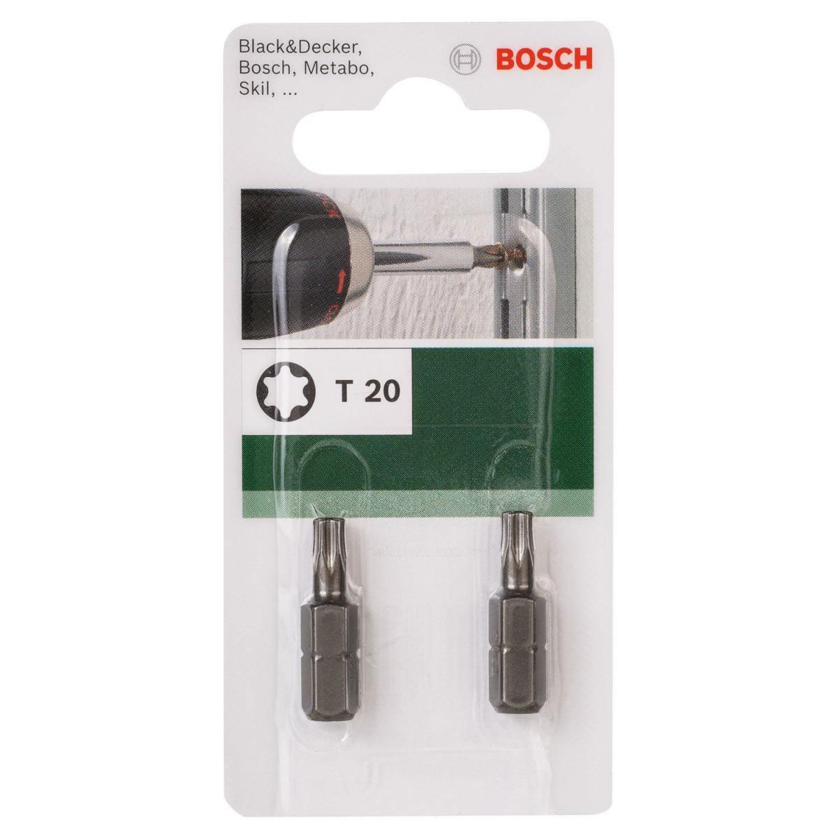 Bosch  Torx-Bit 1/4 Hartmetall T20 25 mm Bild 2