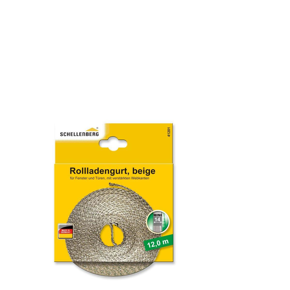 Schellenberg Gurtband Mini 14 mm / 12 m beige Bild 2