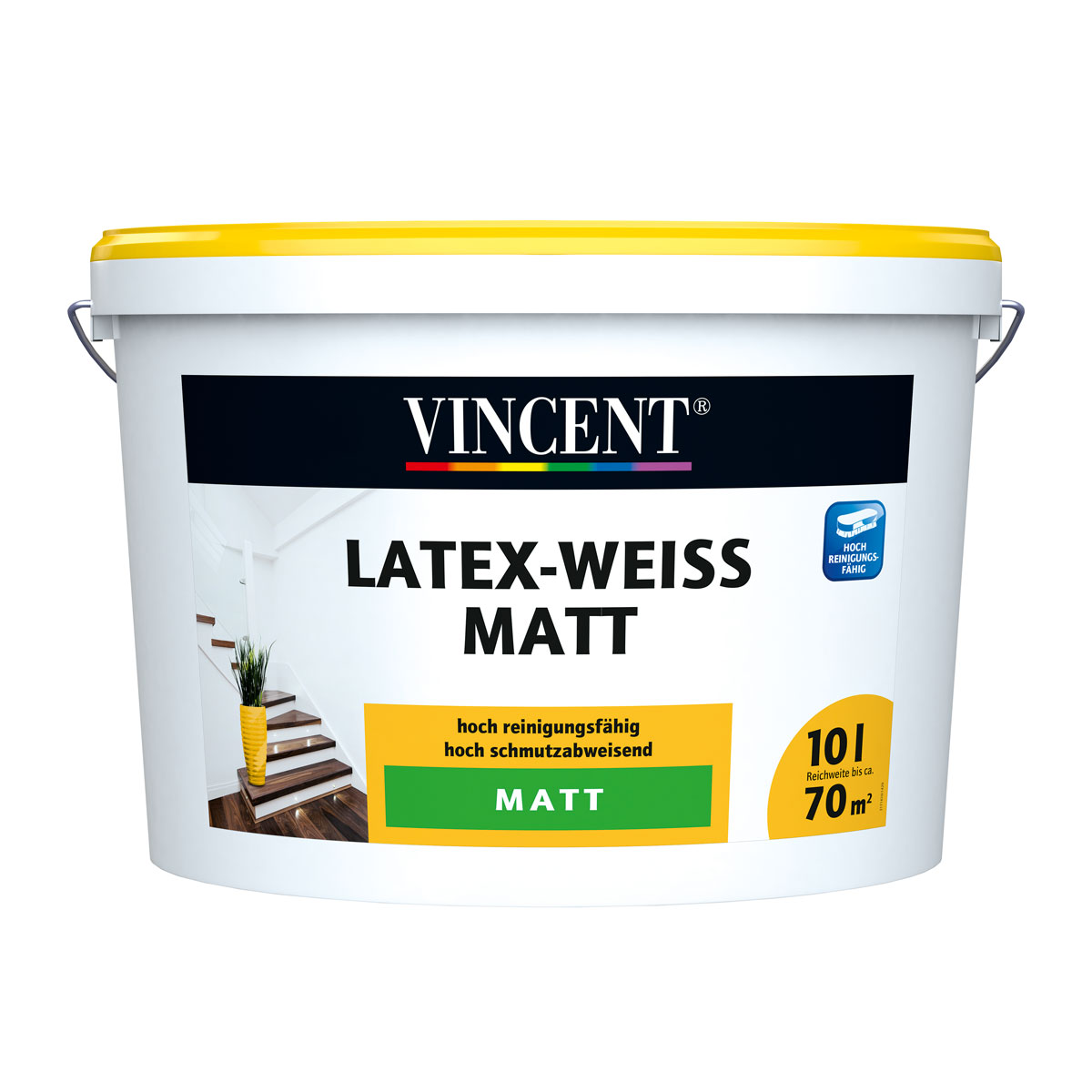 Vincent Latex-Weiß Matt 10 L