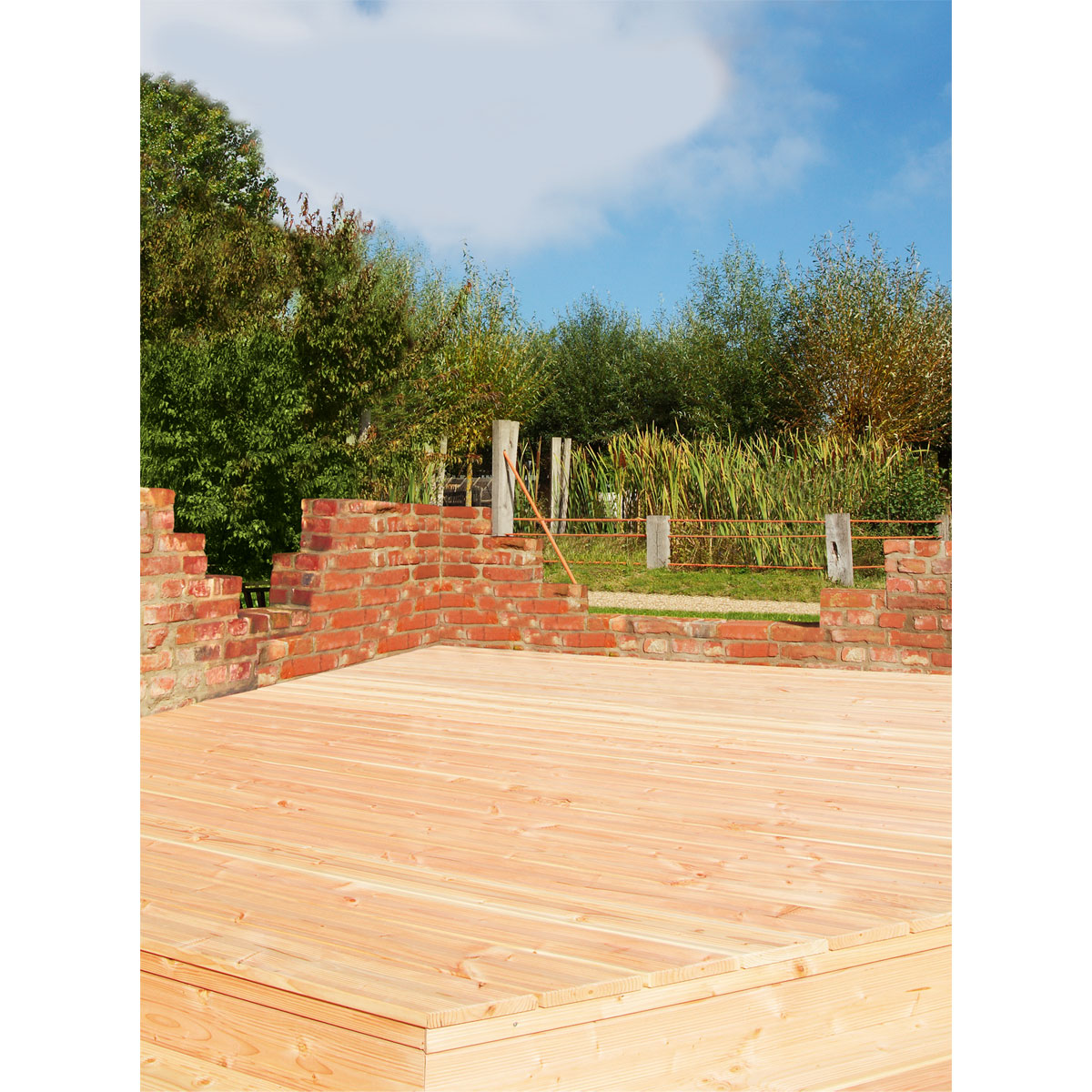 Rettenmeier Terrassendiele geriffelt 300 x 12 x 2,1 cm Bild 4