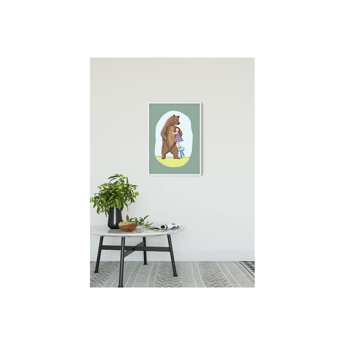 Komar  Wandbild Lili and Bear 30x40 cm
