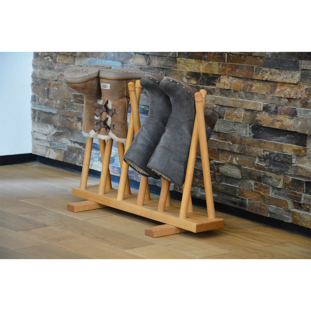 dobar Stiefelhalter 69 x 48 x 31 cm braun Bild 4