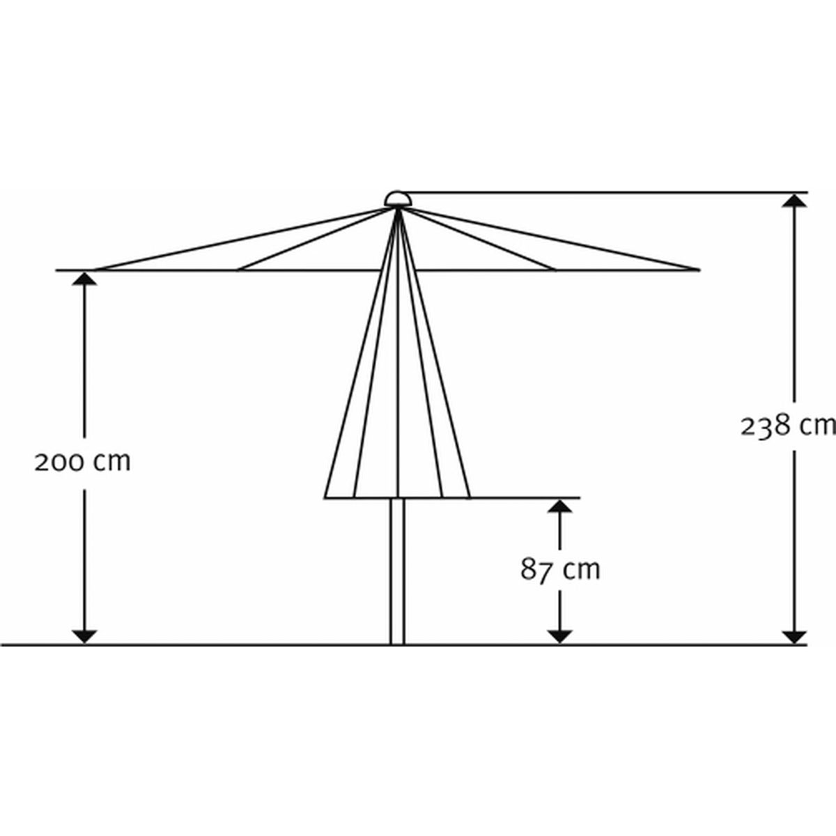 Schneider Schirme Sonnenschirm Bergamo 300 cm anthrazit Bild 5