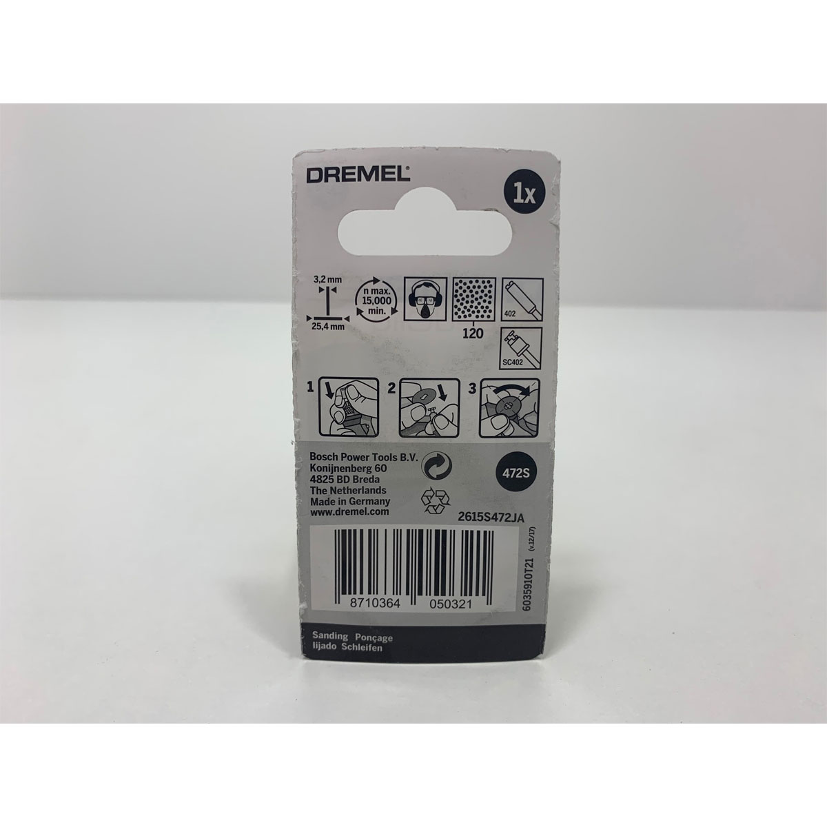 Dremel  Feinschleifbürsten 472S grob 120 Körnung Bild 2