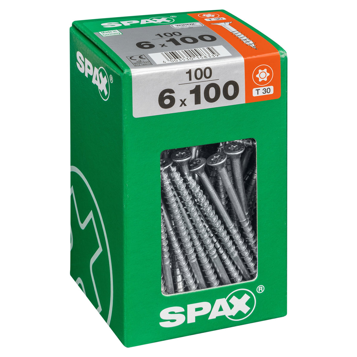 Spax Universalschrauben WIROX Senkkopf 6 x 100 XL 100 Stück Bild 2