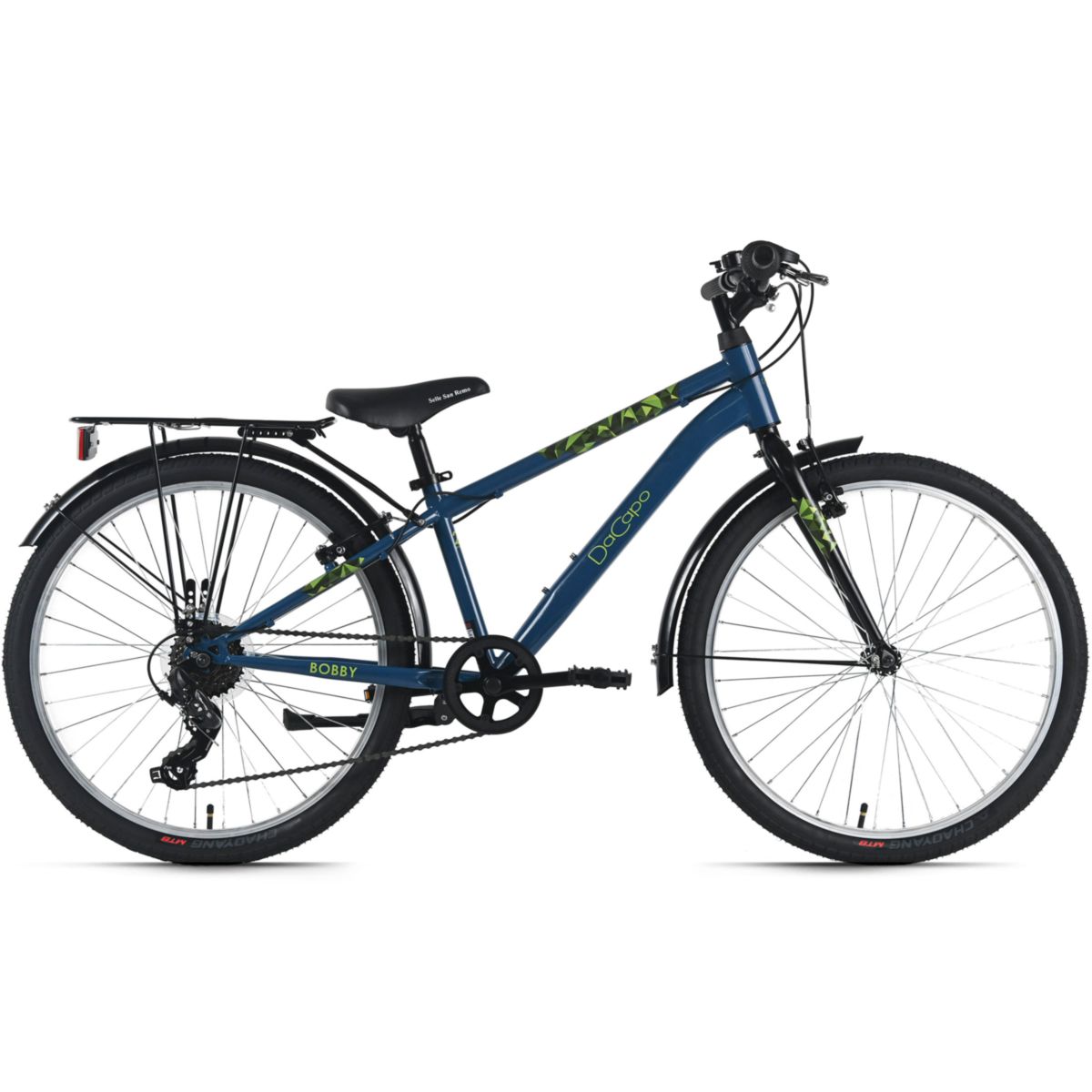 Adore DaCapo Kinderfahrrad 24" Bobby Blau 7 Gänge RH 32 cm - Ab 8 Jahre