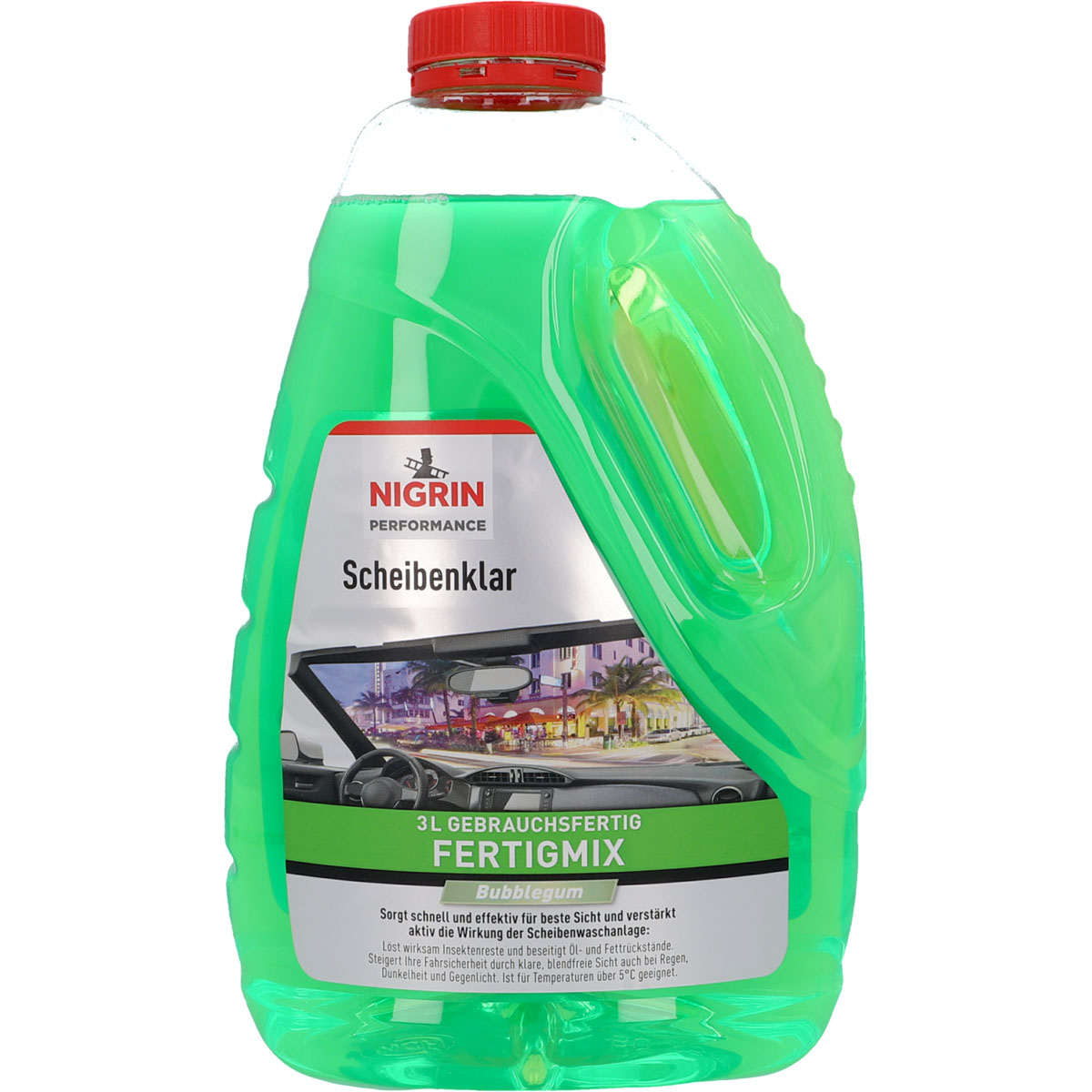 Nigrin  Scheibenreiniger Scheibenklar gebrauchsfertig BubbleGum 3 L