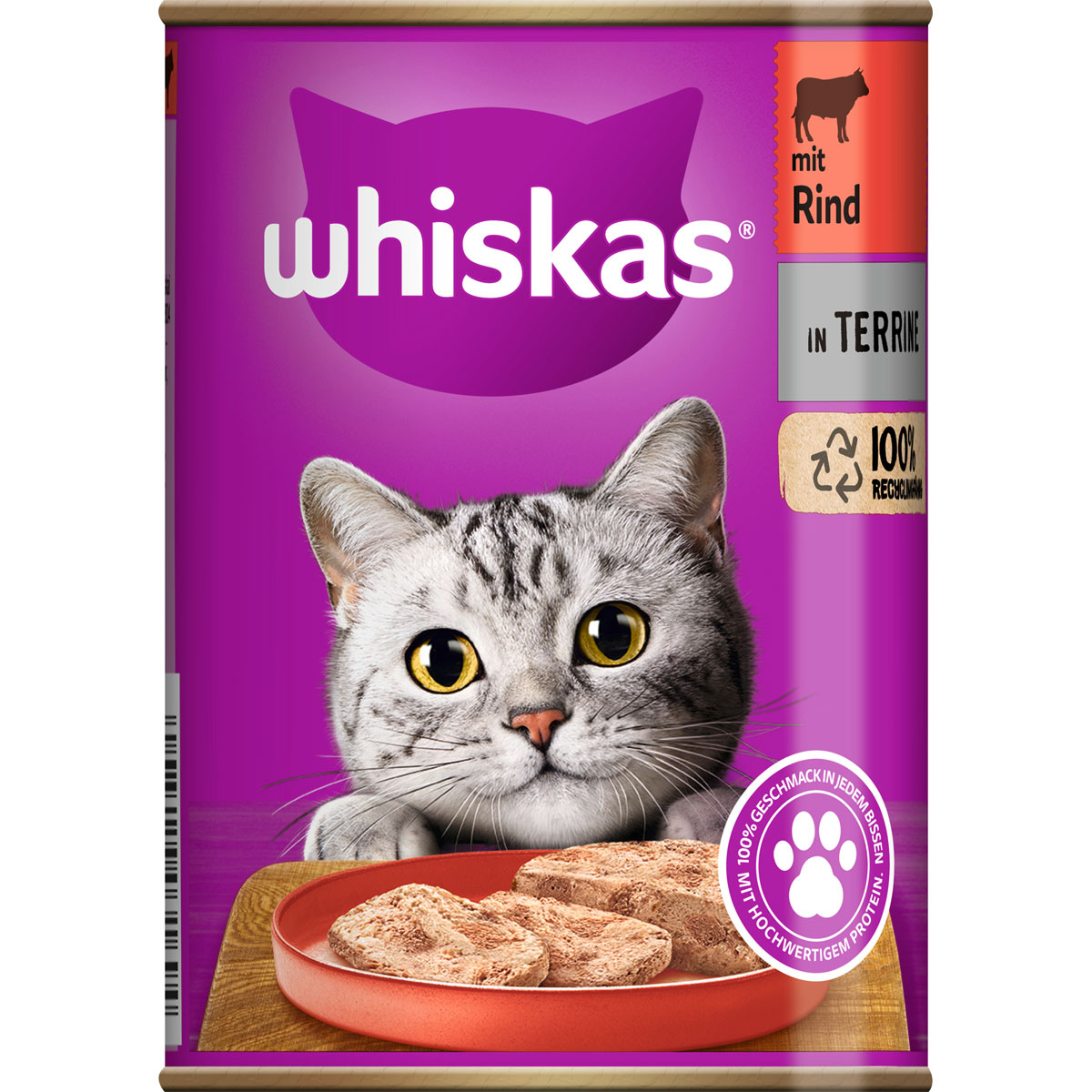 Whiskas Katzenfutter Rind in Terrine 400 g Dose
