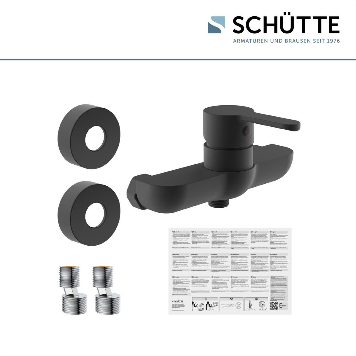 Schütte Duscharmatur Denver schwarz matt Bild 2