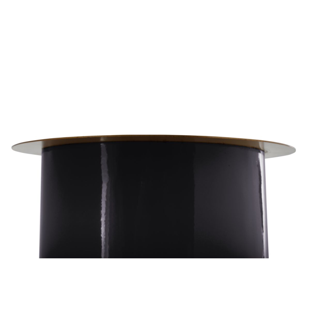 Bodenkerzenständer Art Deco 185 schwarz gold Bild 3