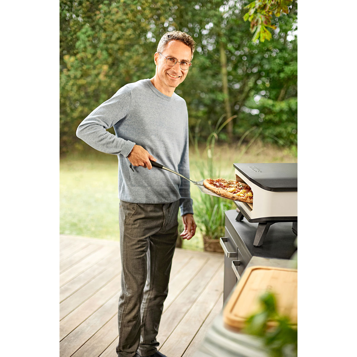 COZZE Pizzaofen Elektro 230V mit Tür und Pizzastein 2200 W Bild 12