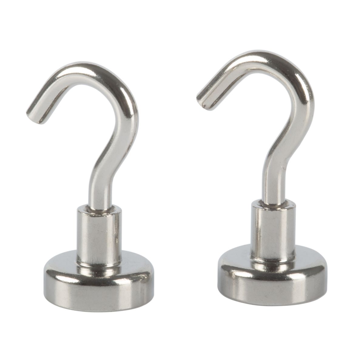 Suki Topfmagnet Neodym mit Schraubhaken M4 Ø 16 x 35 mm, silber