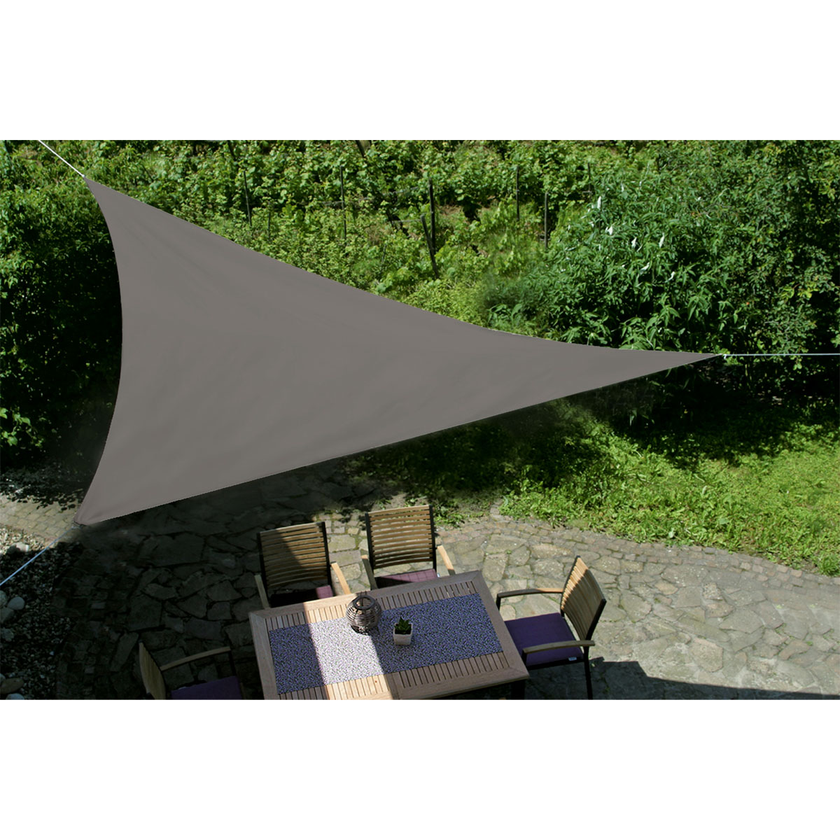 Sonnensegel anthrazit 500 x 500 x 500 cm