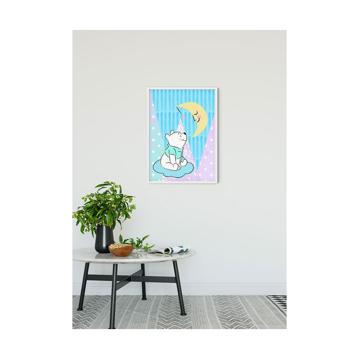 Komar  Wandbild Winnie the Pooh Moon 30x40 cm