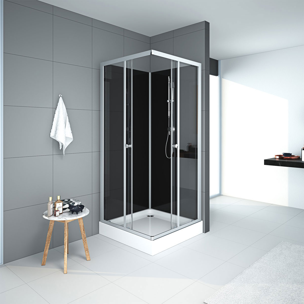 Aurlane Designdusche Soft 80 x 80x 195 cm Bild 6