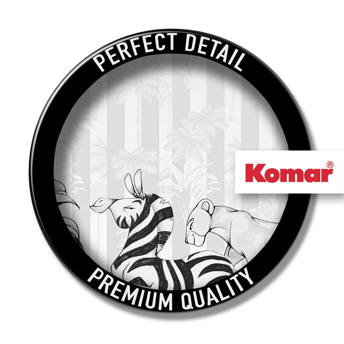 Komar  Vlies Fototapete Lion King Monochrome 300x280 cm Bild 4