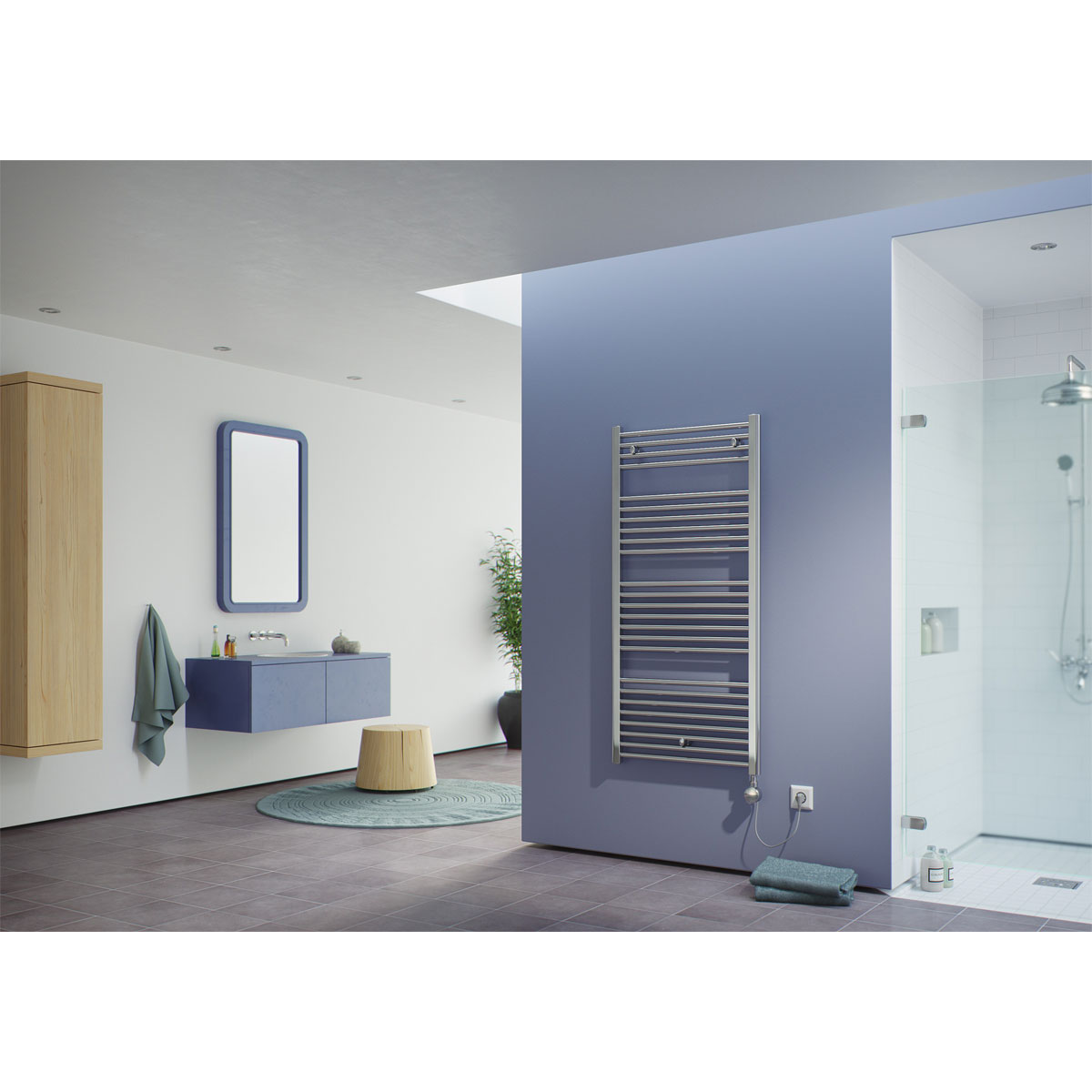 Ximax  Elektrischer Handtuchwärmer C1 1264 x 450 mm 300 Watt Typ 5 Chrom