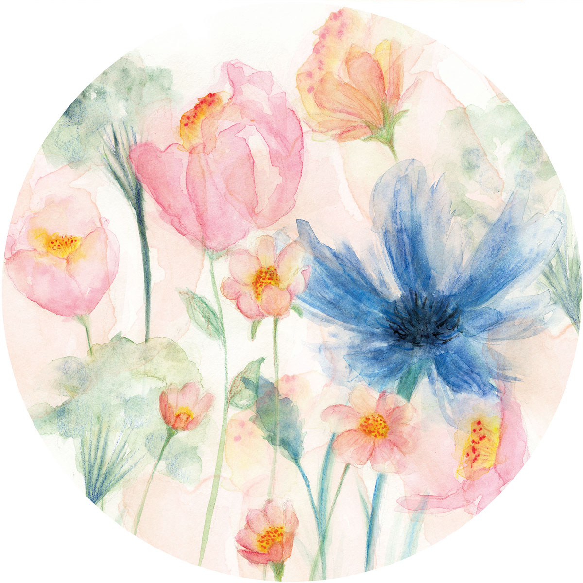 Komar  Selbstklebende Vlies Fototapete rund May Durchmesser 125 cm Bild 2