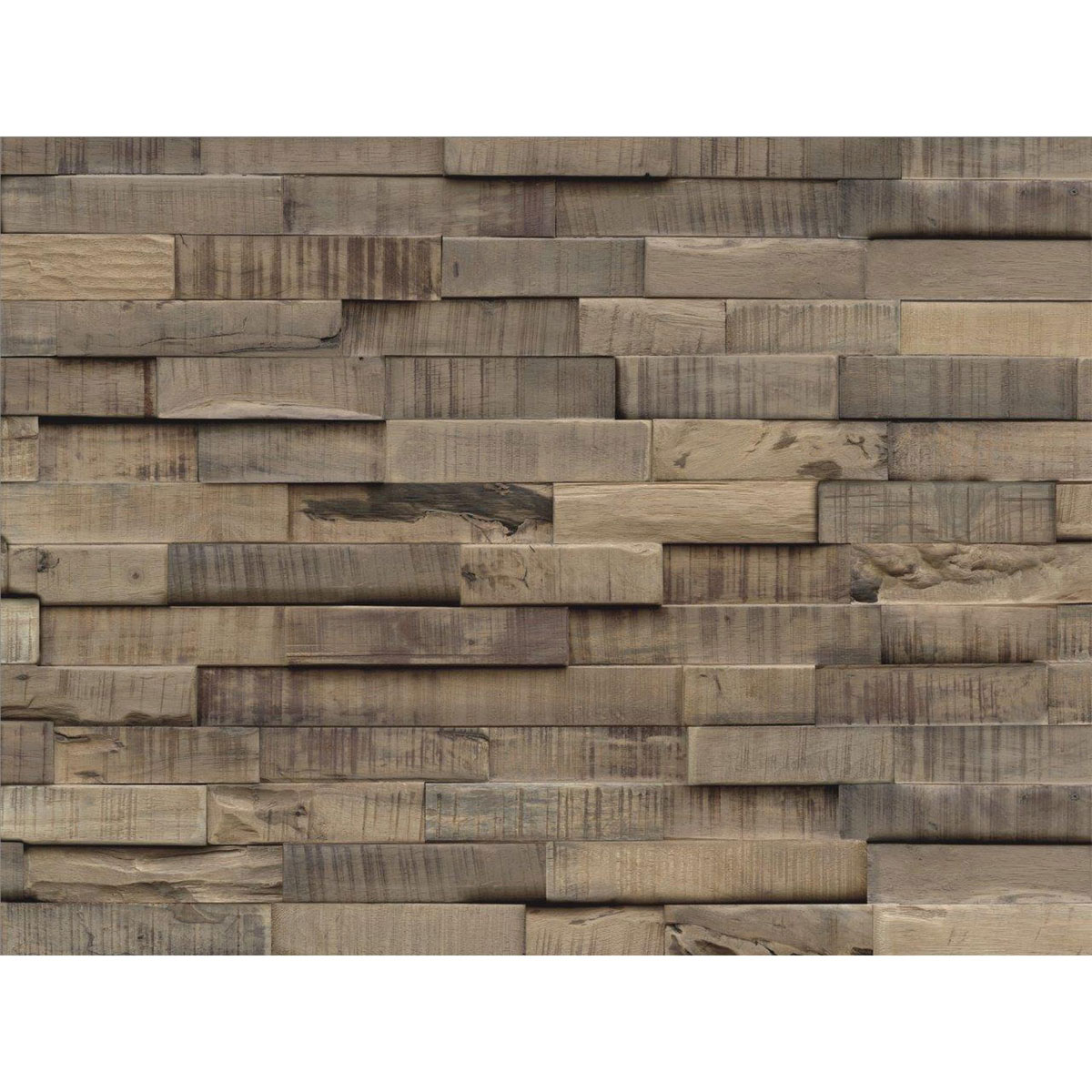 Indo Wandverkleidung Slimwood Hevea Stone Washed 9er-Set