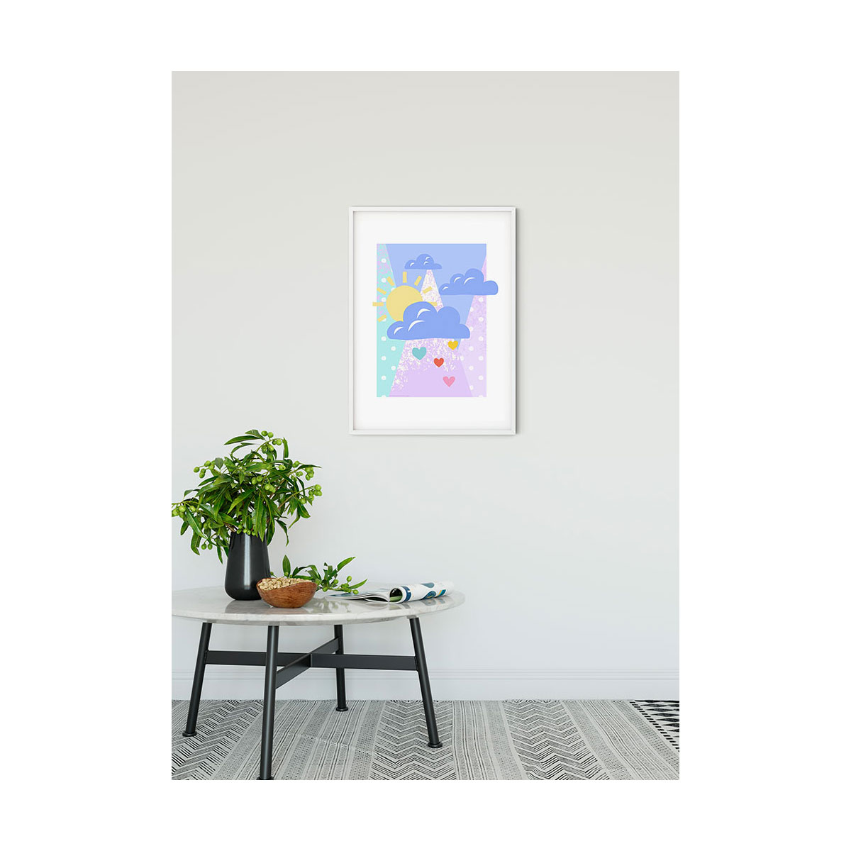 Komar  Wandbild Winnie the Pooh Clouds 50x70 cm