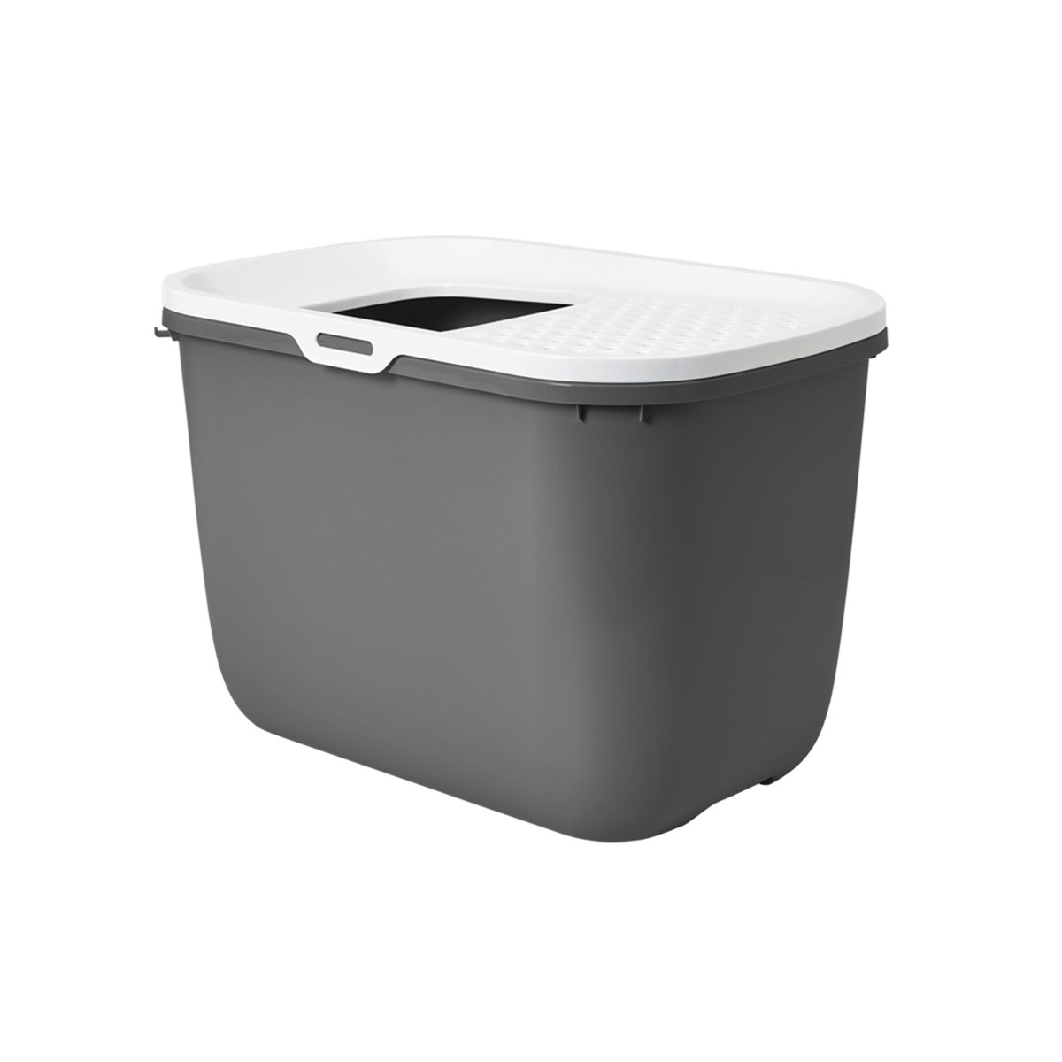 Katzentoilette Hop grau/weiß 58,5 x 39 x 39,5 cm